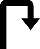 Looping arrow showing how the staircase loops