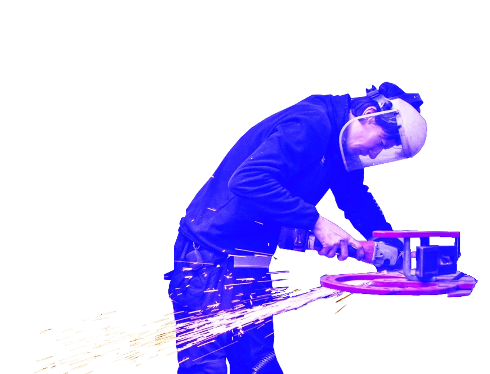 Person welding
